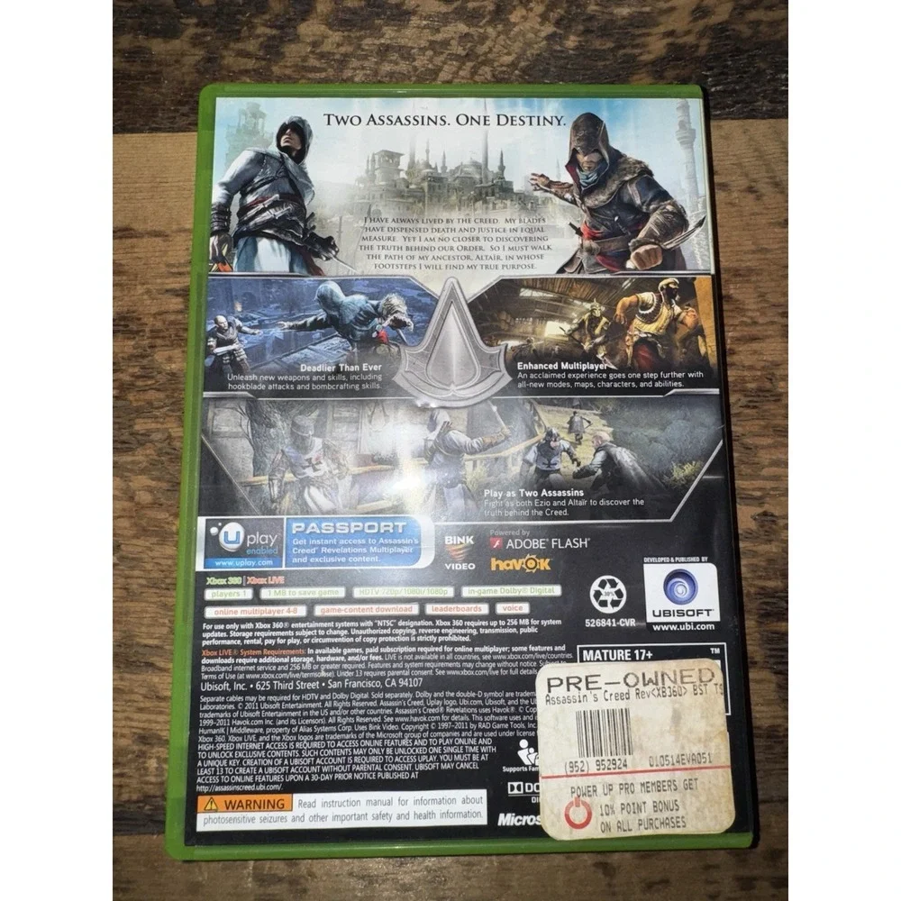 Assassins Creed: Revelations For The Xbox 360